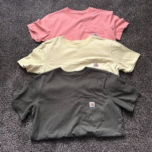 Carhartt Women's Short Sleeve Tees - Pink, Yellow, and Green
